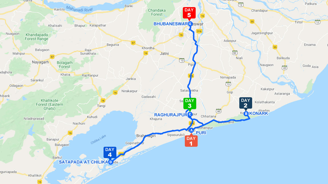 map-family-tours-in-odisha